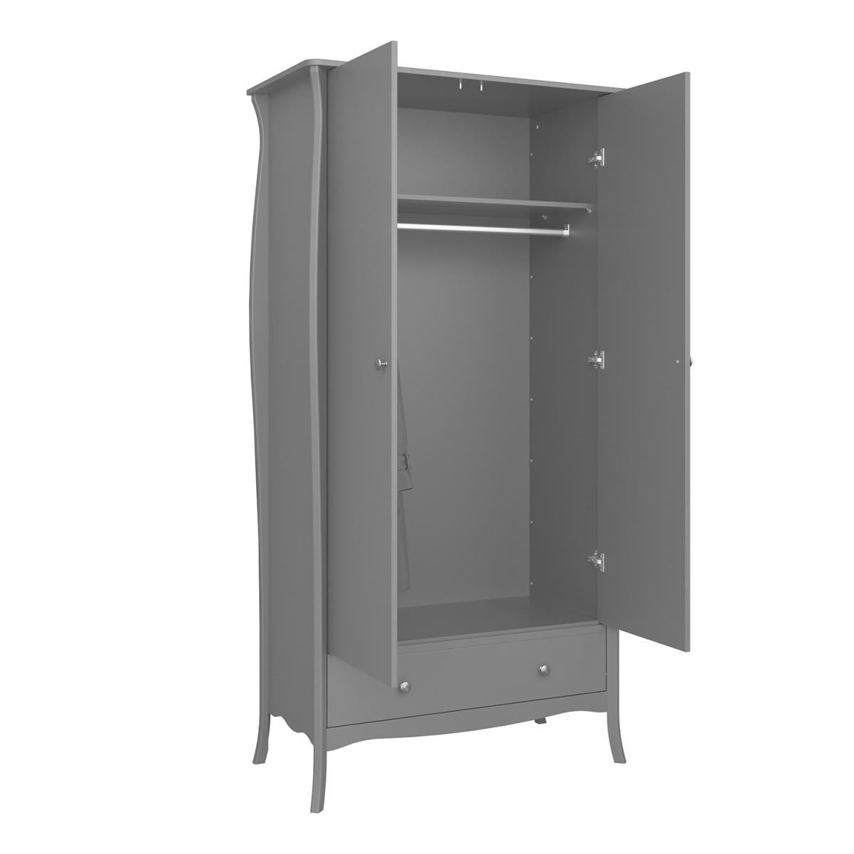 Steens Baroque One Drawer Wardrobe - White – image 11