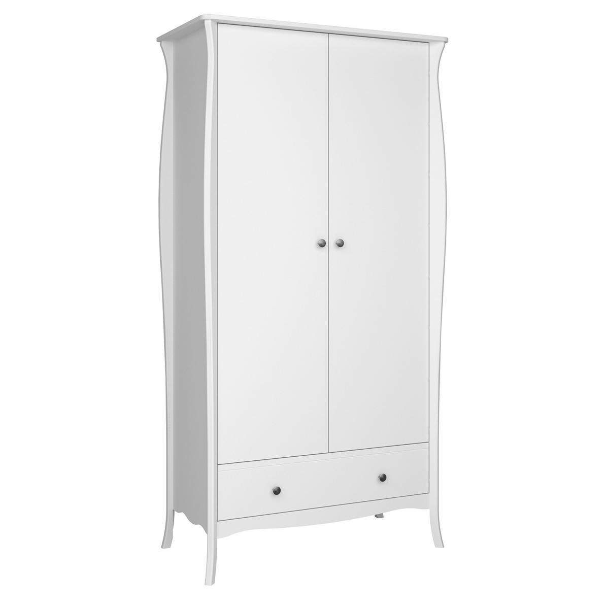 Steens Baroque One Drawer Wardrobe - White – image 3
