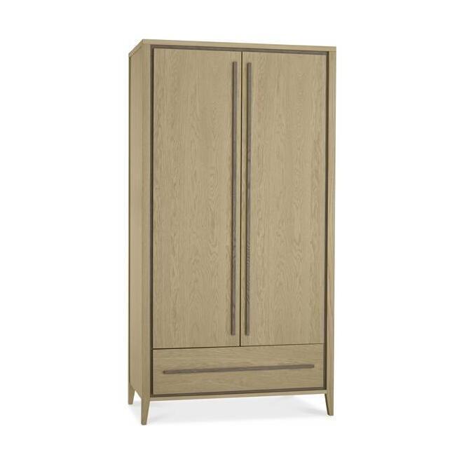 Bentley Rimini Double Aged Oak And Weathered Oak Wardrobe – image 2