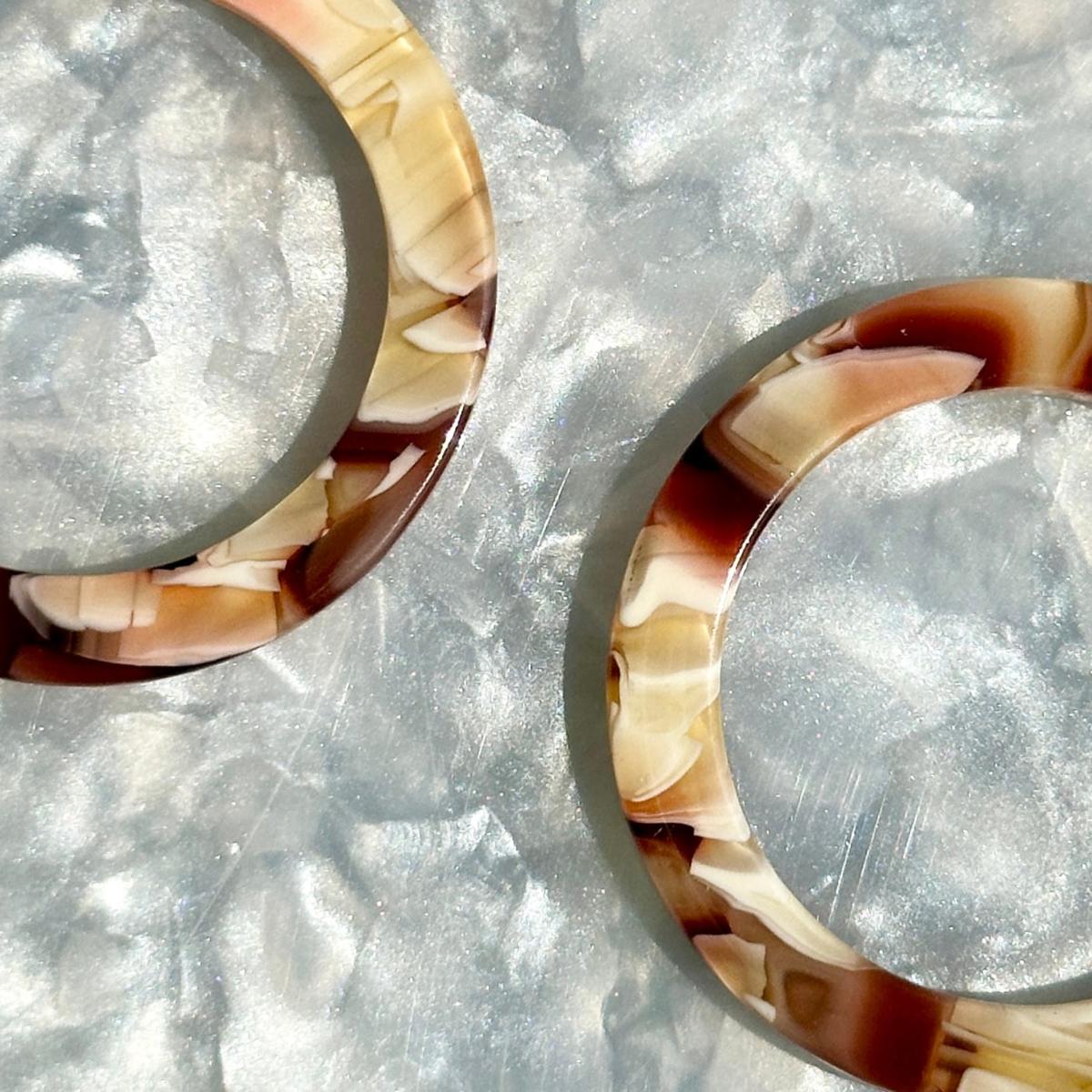 Women's Neutrals / Brown Hoop Earrings In Clothing Optional | Closet Rehab – image 3