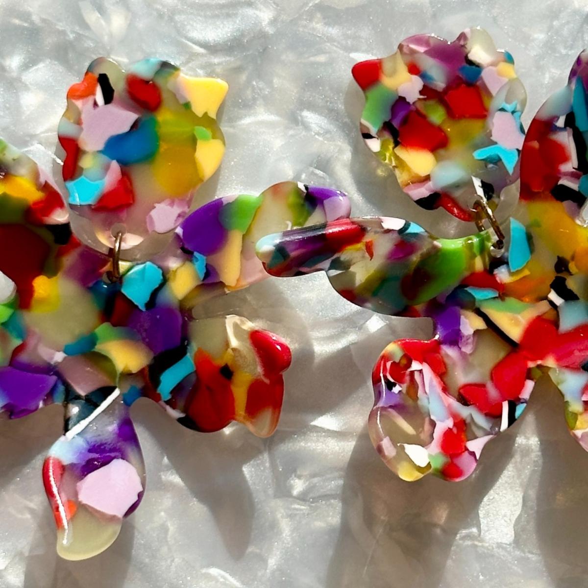 Women's Paper Lily Earrings In Multicolor | Closet Rehab – image 3