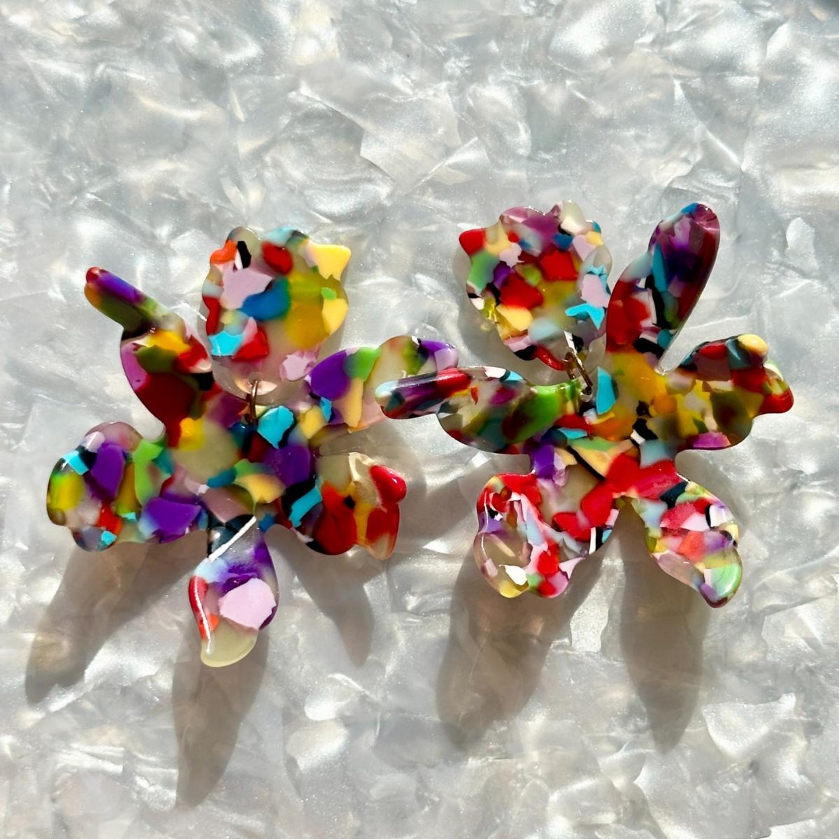 Women's Paper Lily Earrings In Multicolor | Closet Rehab – image 4