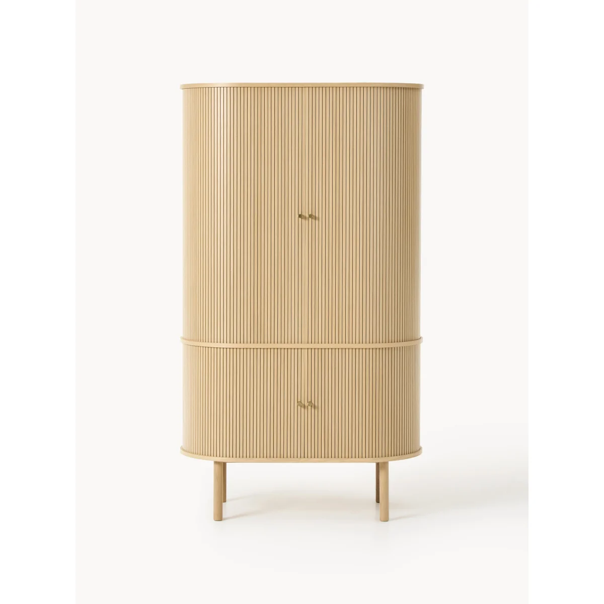 Compact Wardrobe Calary with Fluted Front – image 2
