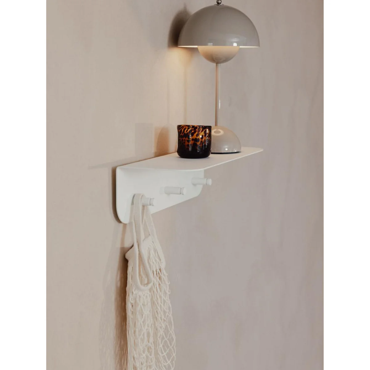 Metal Wall Rack Malou with Hooks and Hat Shelf – image 6