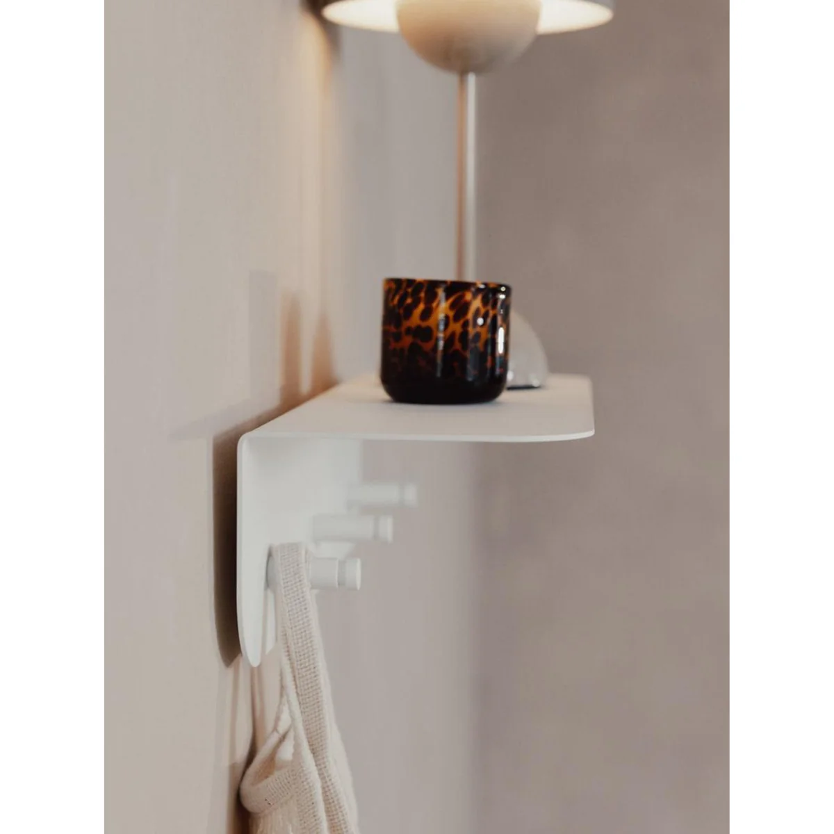 Metal Wall Rack Malou with Hooks and Hat Shelf – image 7