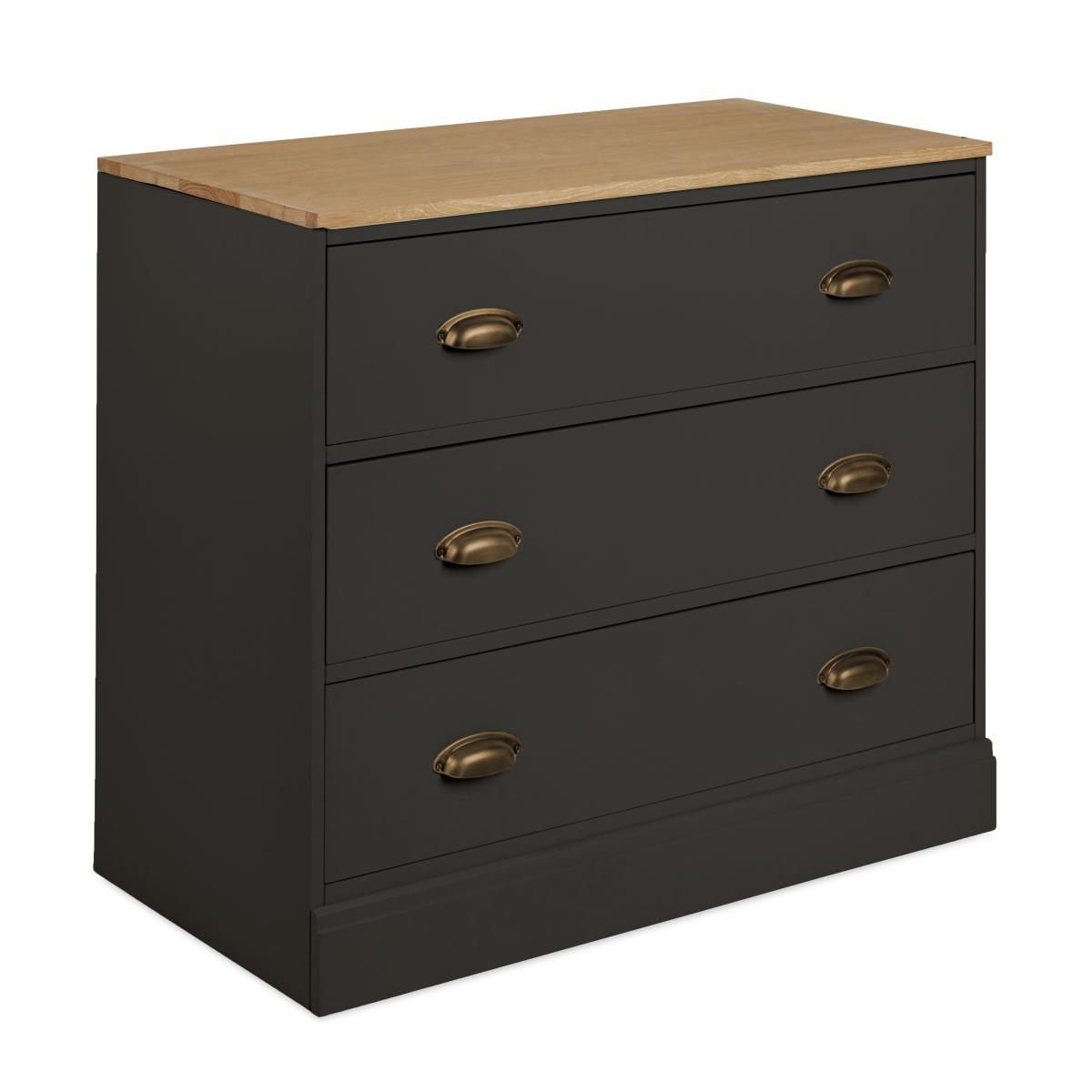 Churchgate 3 Drawer Base Unit Graphite (Grey) – image 6