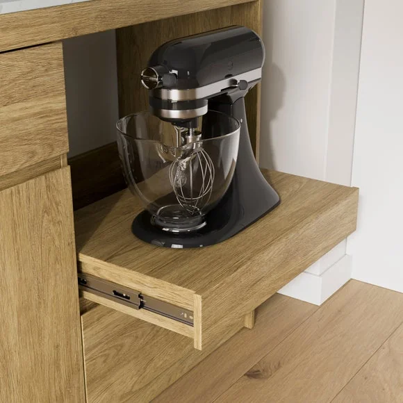 Chalbury Wide Kitchen Cabinet, Oak Effect – image 4