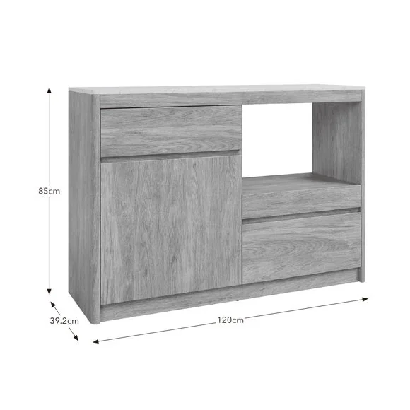 Chalbury Wide Kitchen Cabinet, Oak Effect – image 10