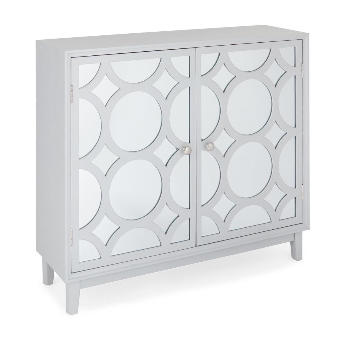 Delphi Grey Small Slim Cabinet Light Grey – image 3