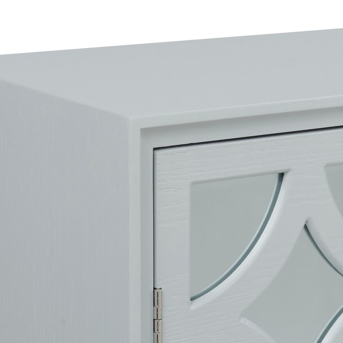 Delphi Grey Small Slim Cabinet Light Grey – image 5