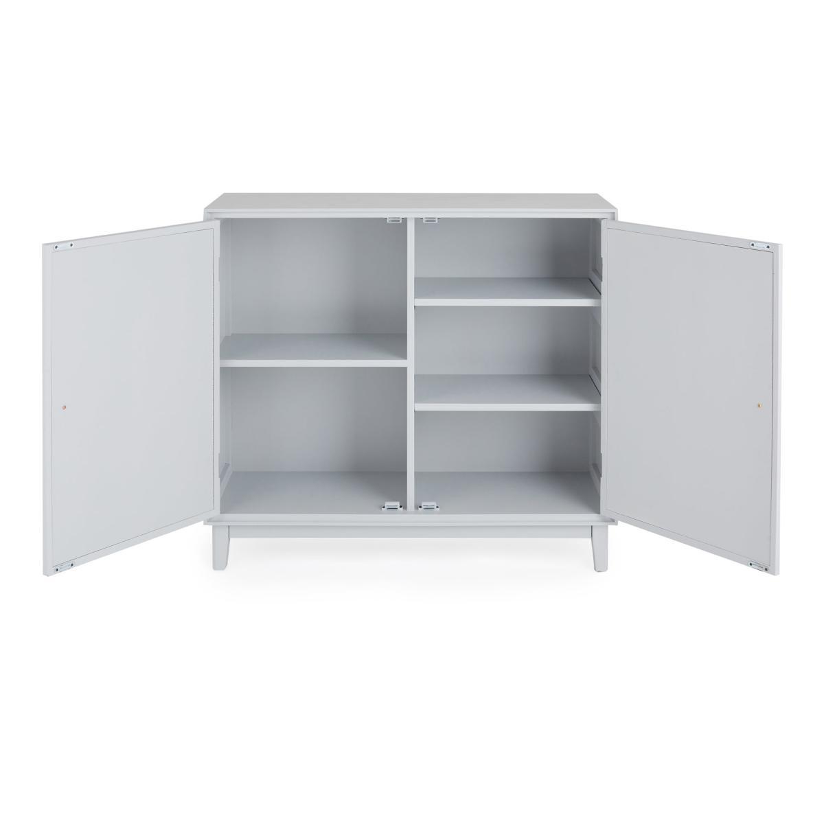 Delphi Grey Small Slim Cabinet Light Grey – image 6