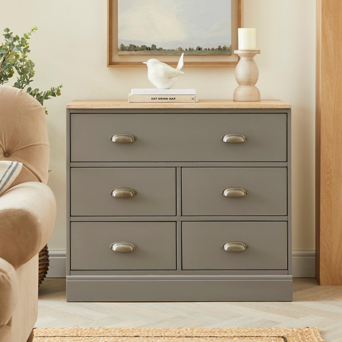 Churchgate 5 Drawer Base Unit Ivory – image 2