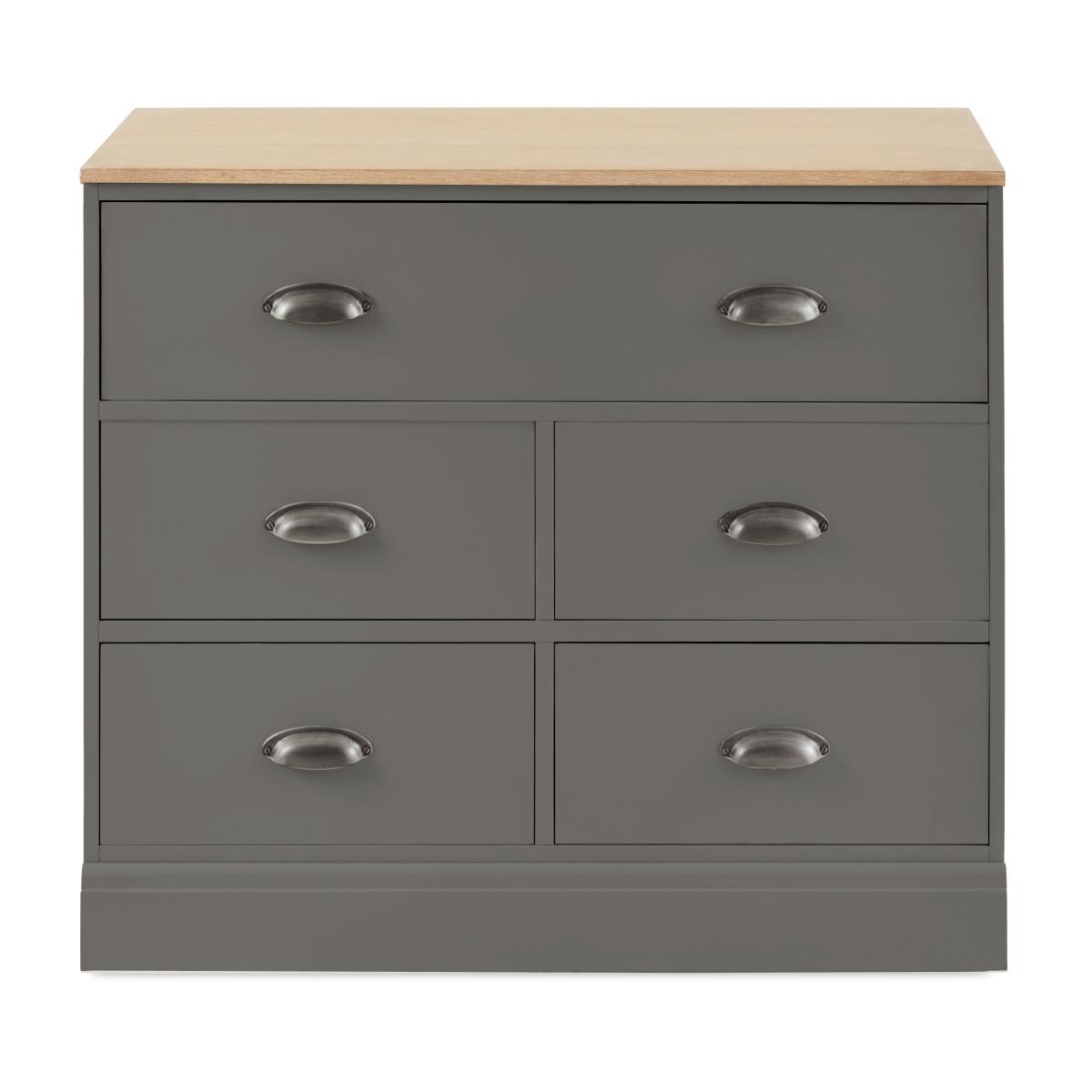 Churchgate 5 Drawer Base Unit Ivory – image 7