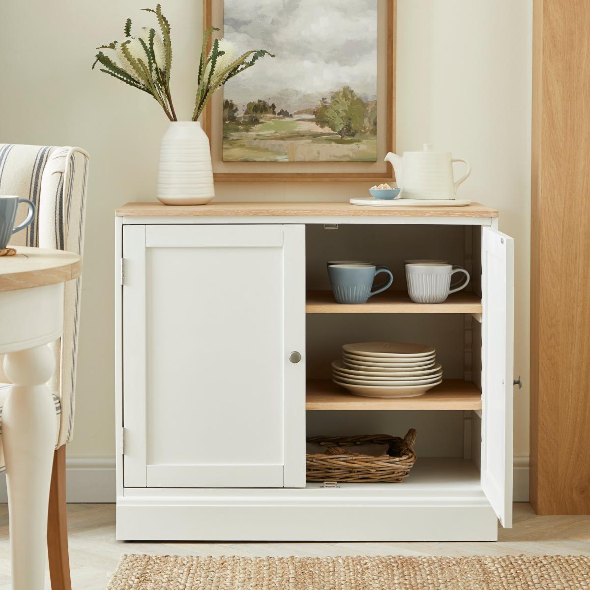 Churchgate Panel Door Base Unit Ivory – image 2