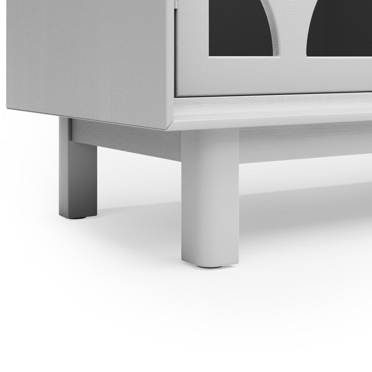 Delphi Grey Small Slim Cabinet Grey – image 7