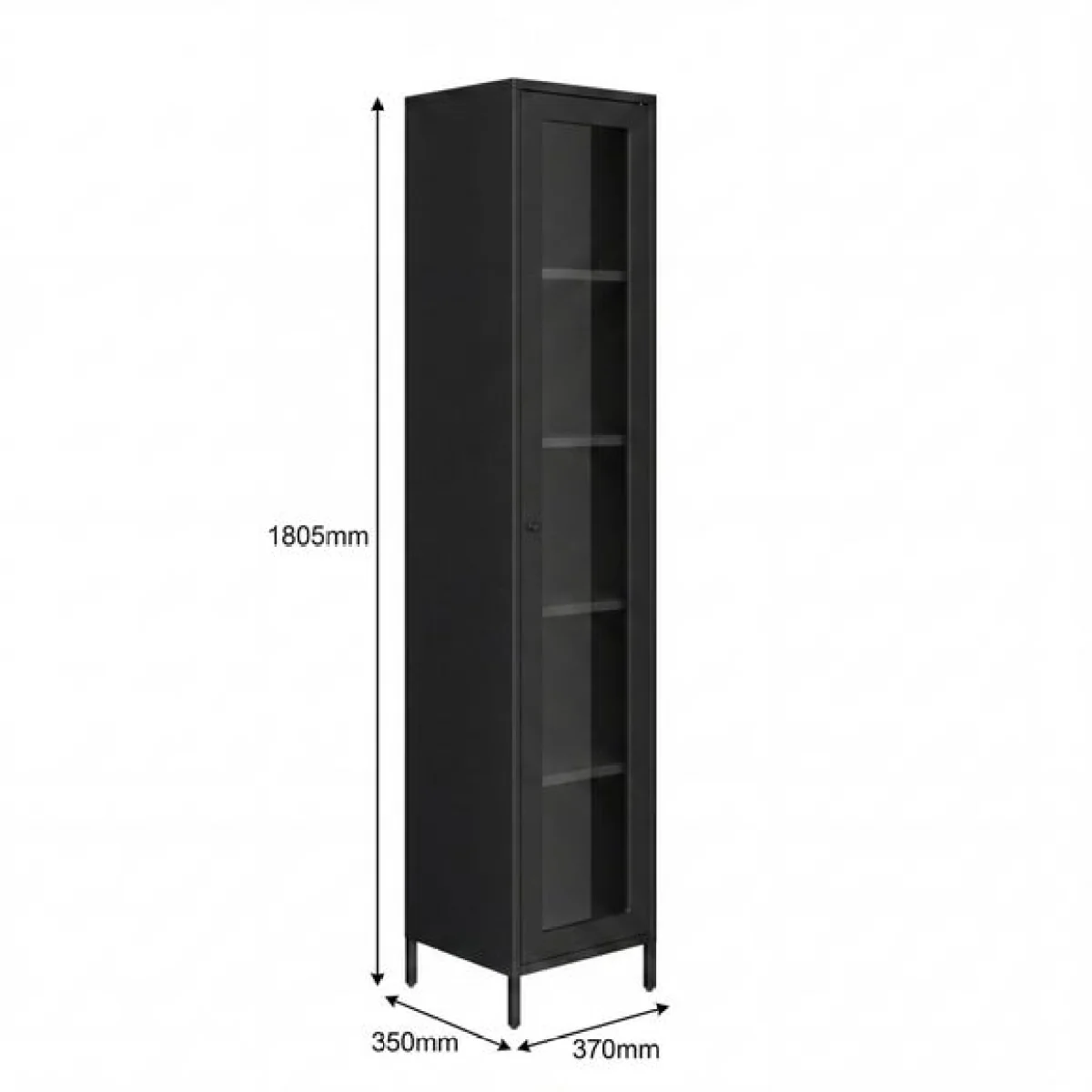 Frank 1 Door Display Cabinet – image 7