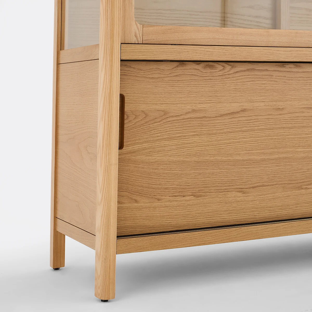 Tress Solid Ash and Oak Veneer 4-Door Display Cabinet, Height 180cm – image 11