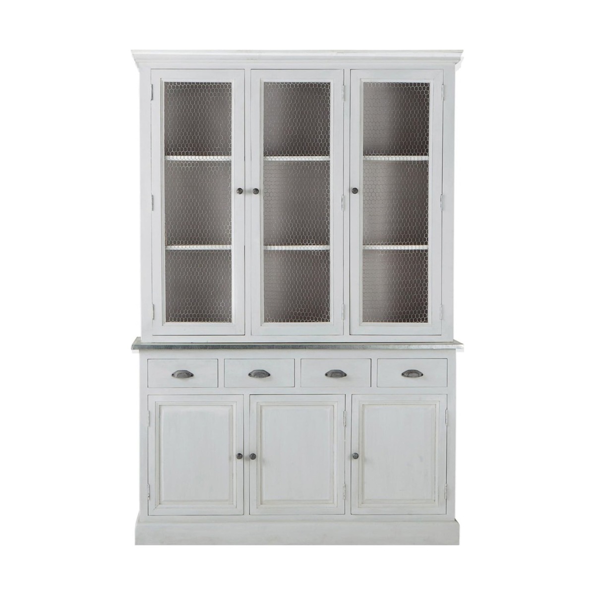 Acacia Wood Grey Dresser Zinc – image 1