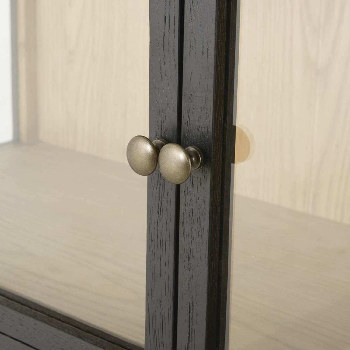 Tempered Glass Display Case with Black Metal Legs Allen – image 4