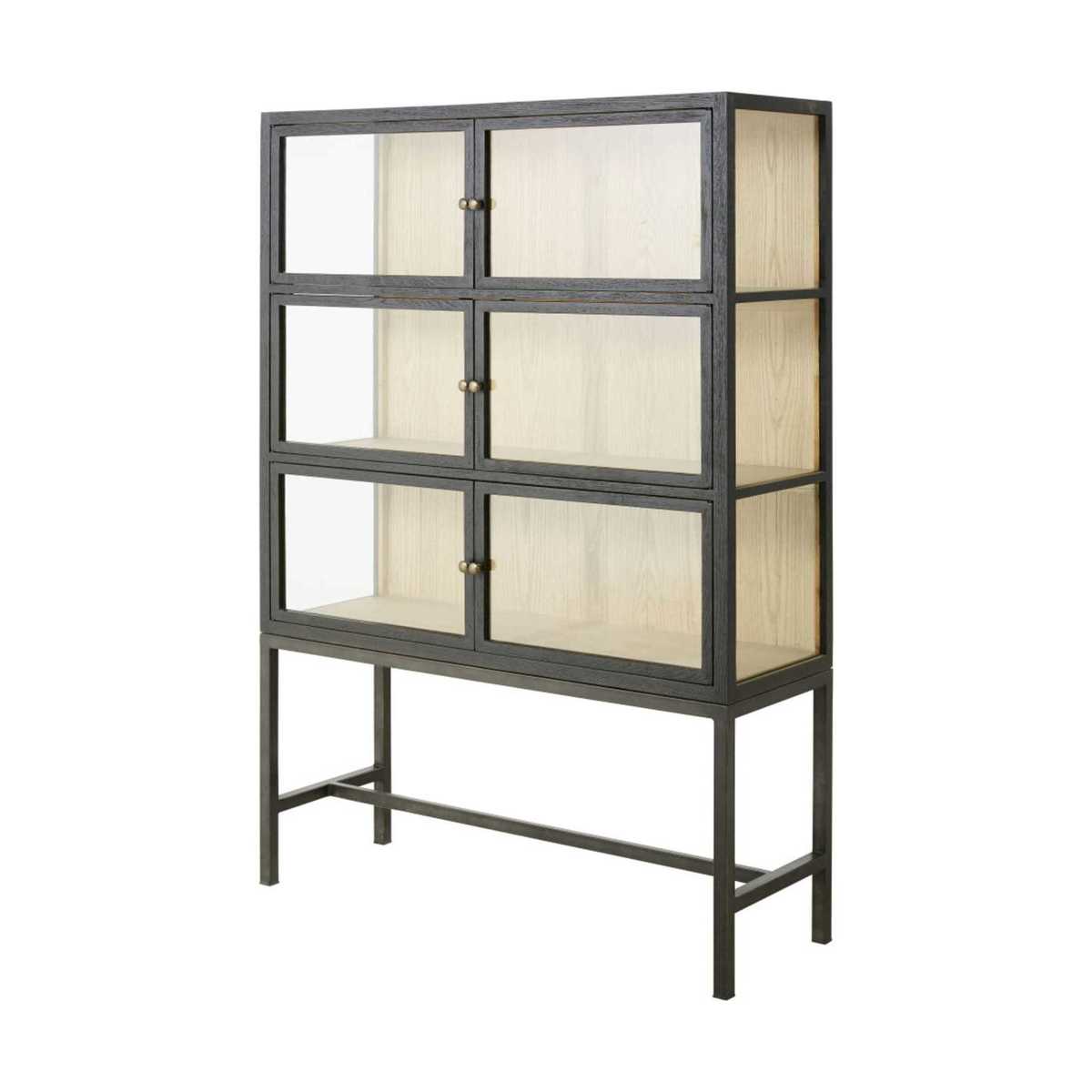 Tempered Glass Display Case with Black Metal Legs Allen – image 2