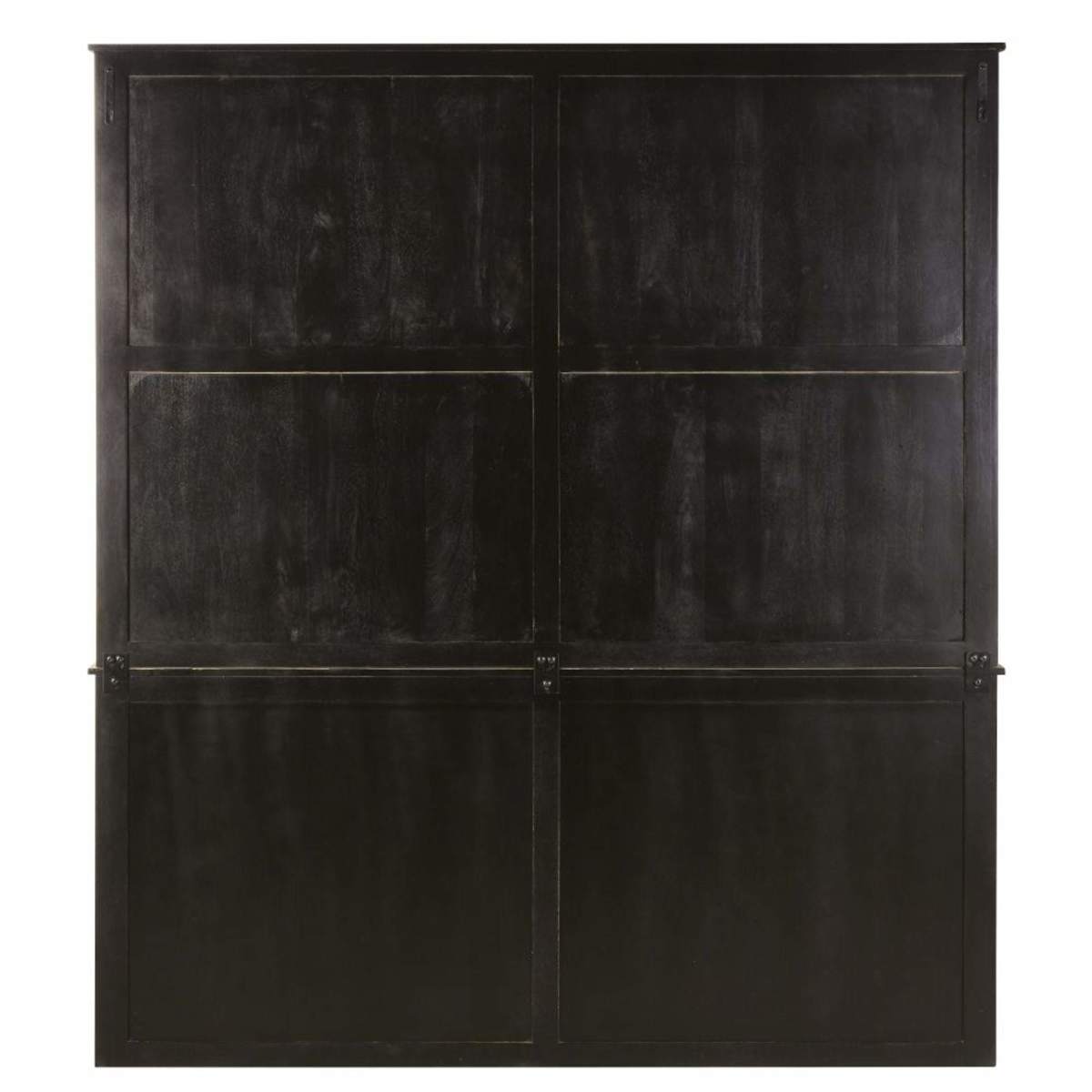 Black Solid Mango Wood 12-Door 3-Drawer Dresser Indies – image 8