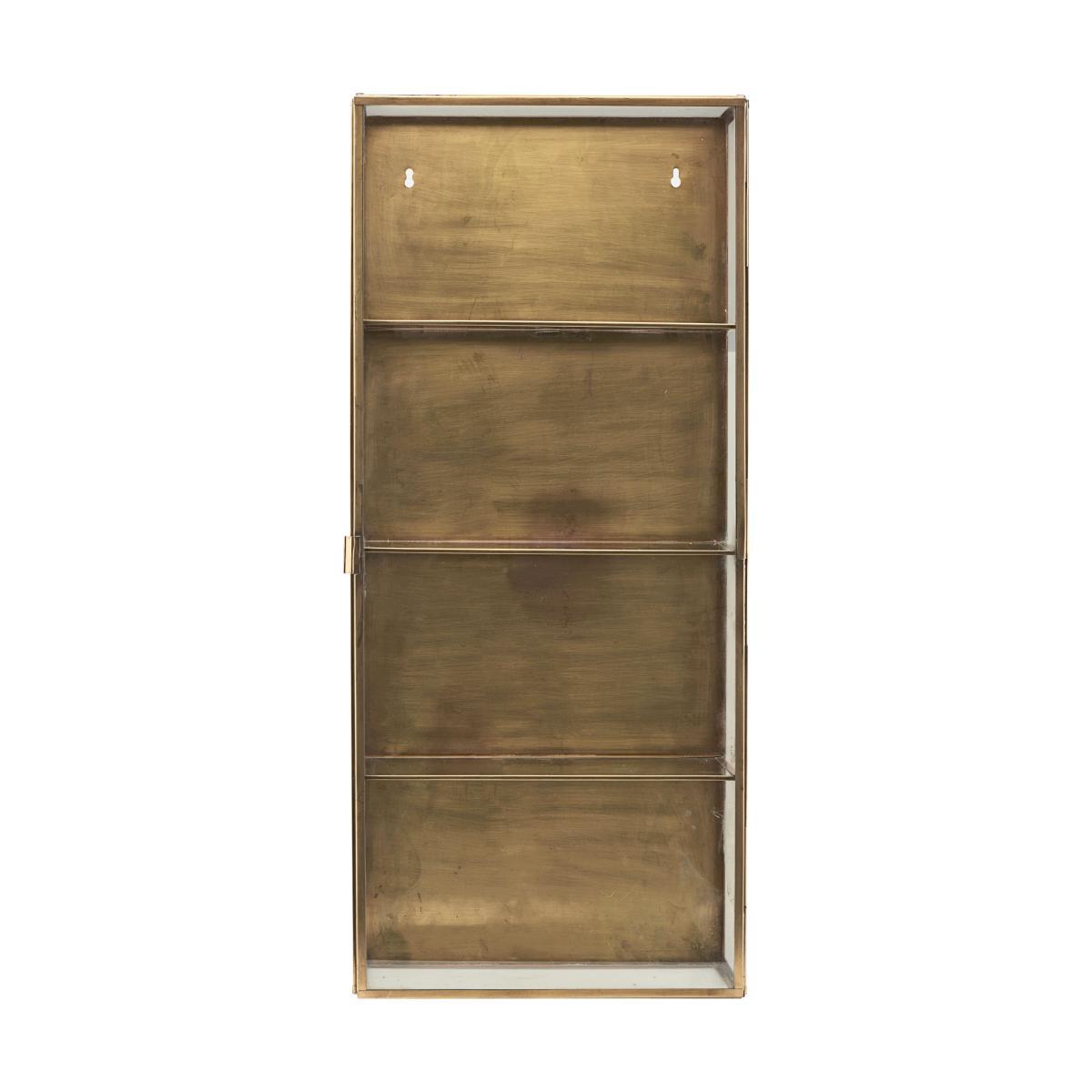 Cabinet Large Wall storage - / Showcase - L 35 x H 80 cm by House Doctor Transparent/Copper – image 2