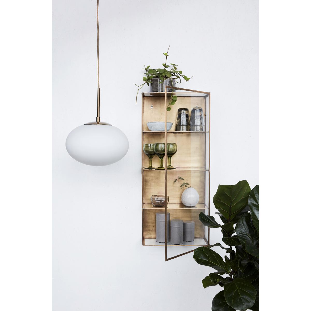 Cabinet Large Wall storage - / Showcase - L 35 x H 80 cm by House Doctor Transparent/Copper – image 3