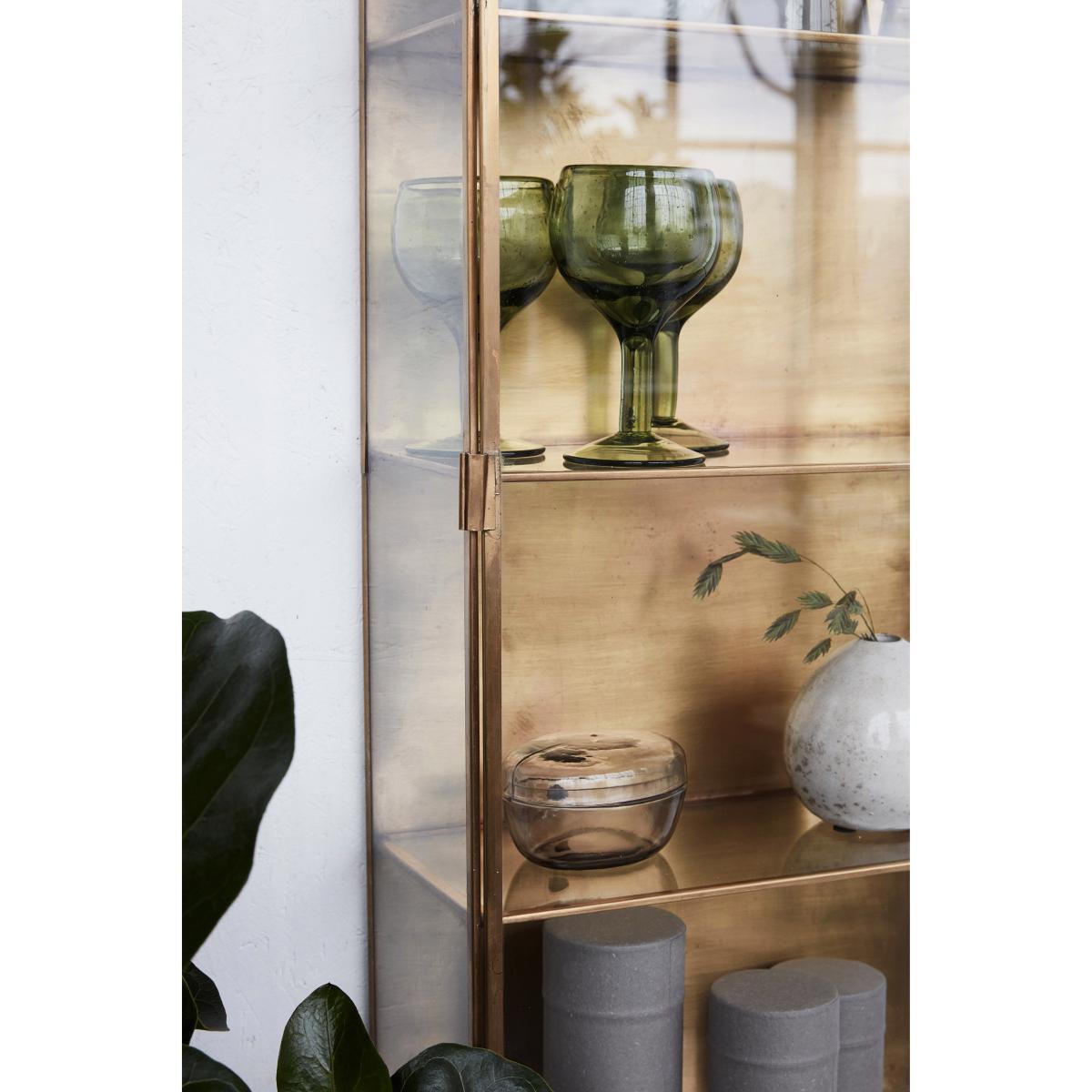 Cabinet Large Wall storage - / Showcase - L 35 x H 80 cm by House Doctor Transparent/Copper – image 4