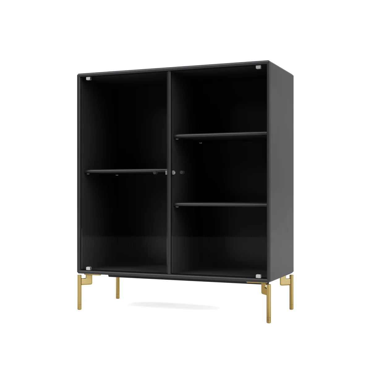 Montana Ripple II display cabinet 69.6x82.2x30 cm Anthracite-legs brass