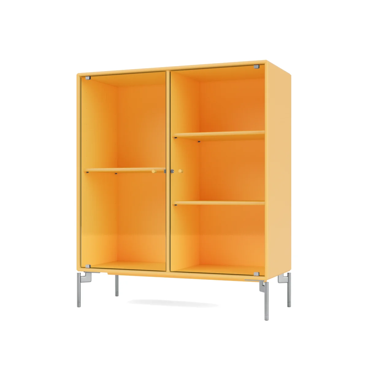 Montana Ripple II display cabinet 69.6x82.2x30 cm Acacia-legs chrome
