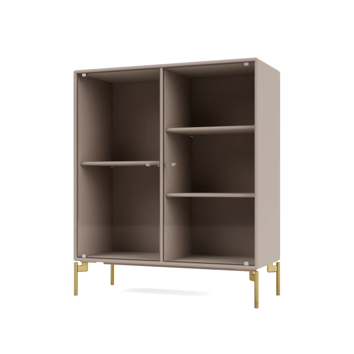Montana Ripple II display cabinet 69.6x82.2x30 cm Mushroom-legs brass