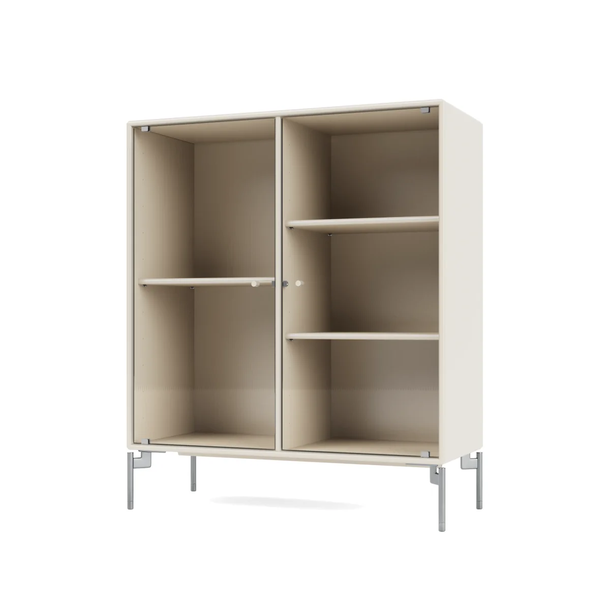 Montana Ripple II display cabinet 69.6x82.2x30 cm Oat-legs chrome