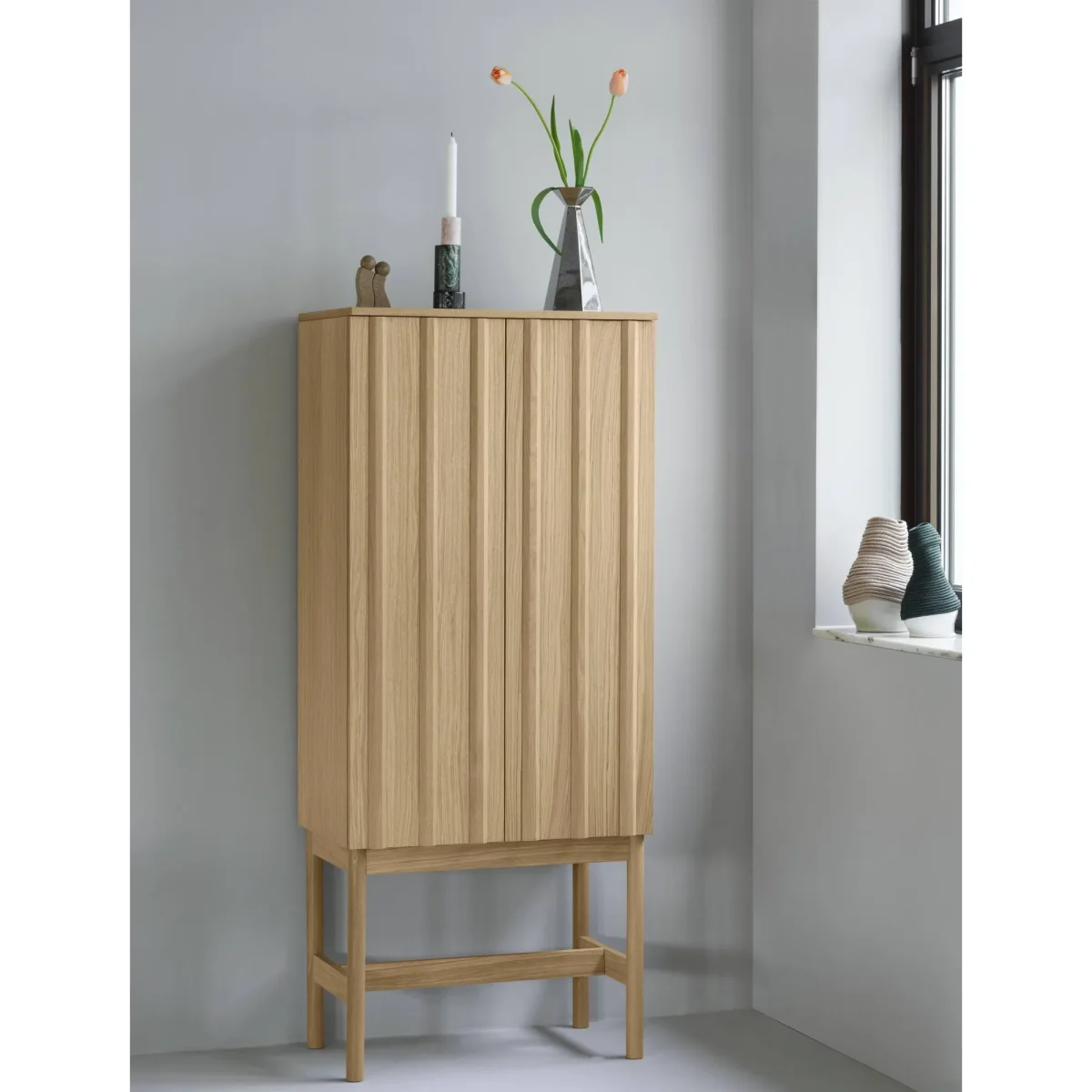 Normann Copenhagen Rib cabinet Oak 166.5x70x43 cm – image 2