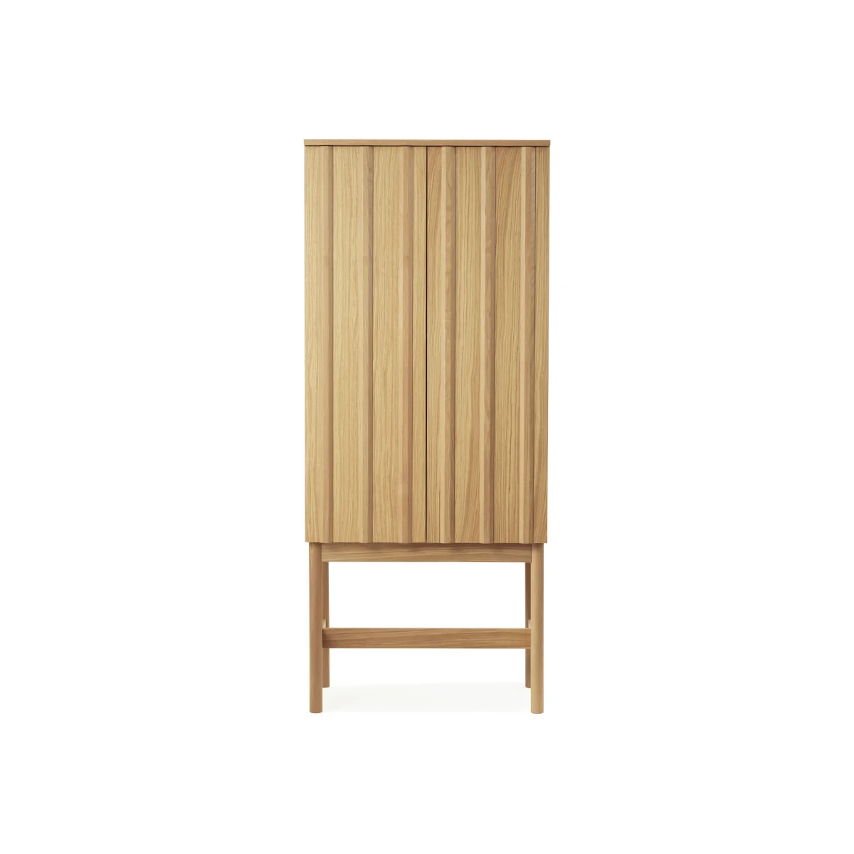 Normann Copenhagen Rib cabinet Oak 166.5x70x43 cm – image 1