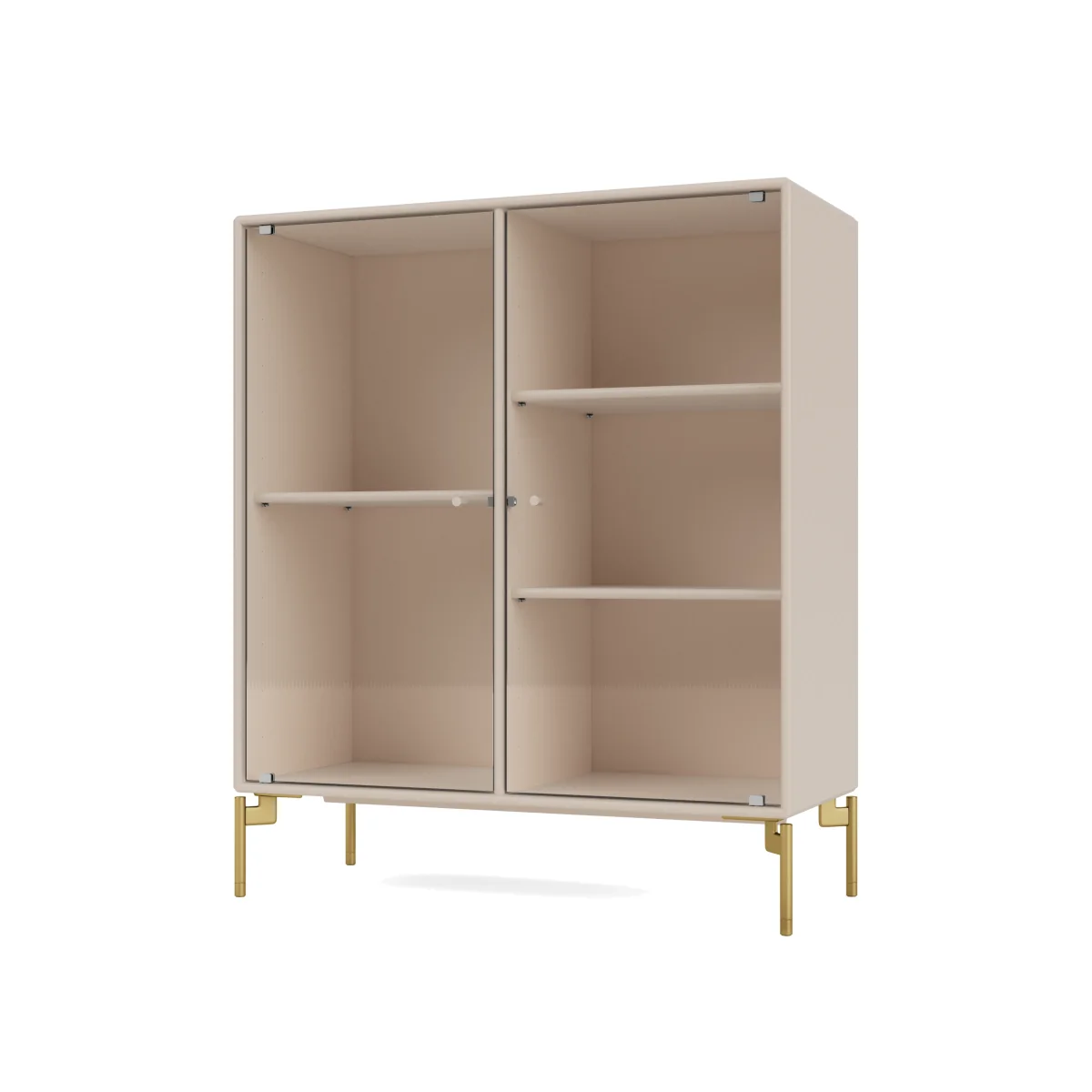 Montana Ripple II display cabinet 69.6x82.2x30 cm Clay-legs brass
