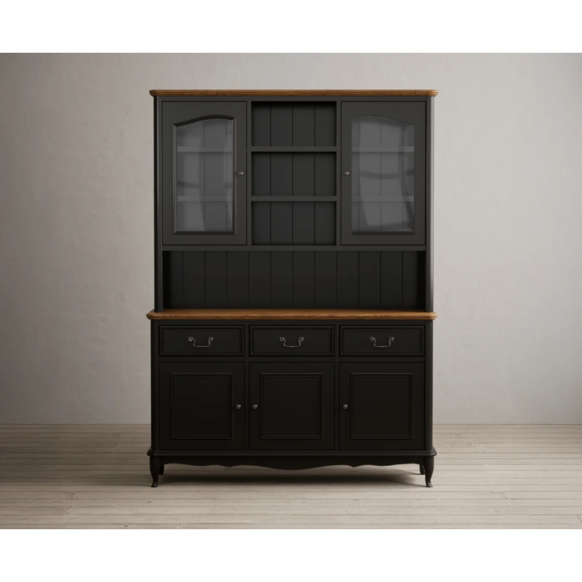 Chateau Noir Oak and Black Painted Large Dresser – image 5