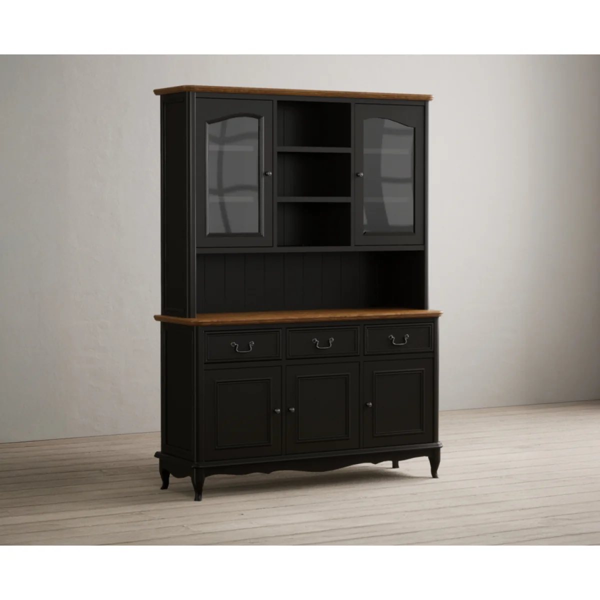 Chateau Noir Oak and Black Painted Large Dresser – image 6