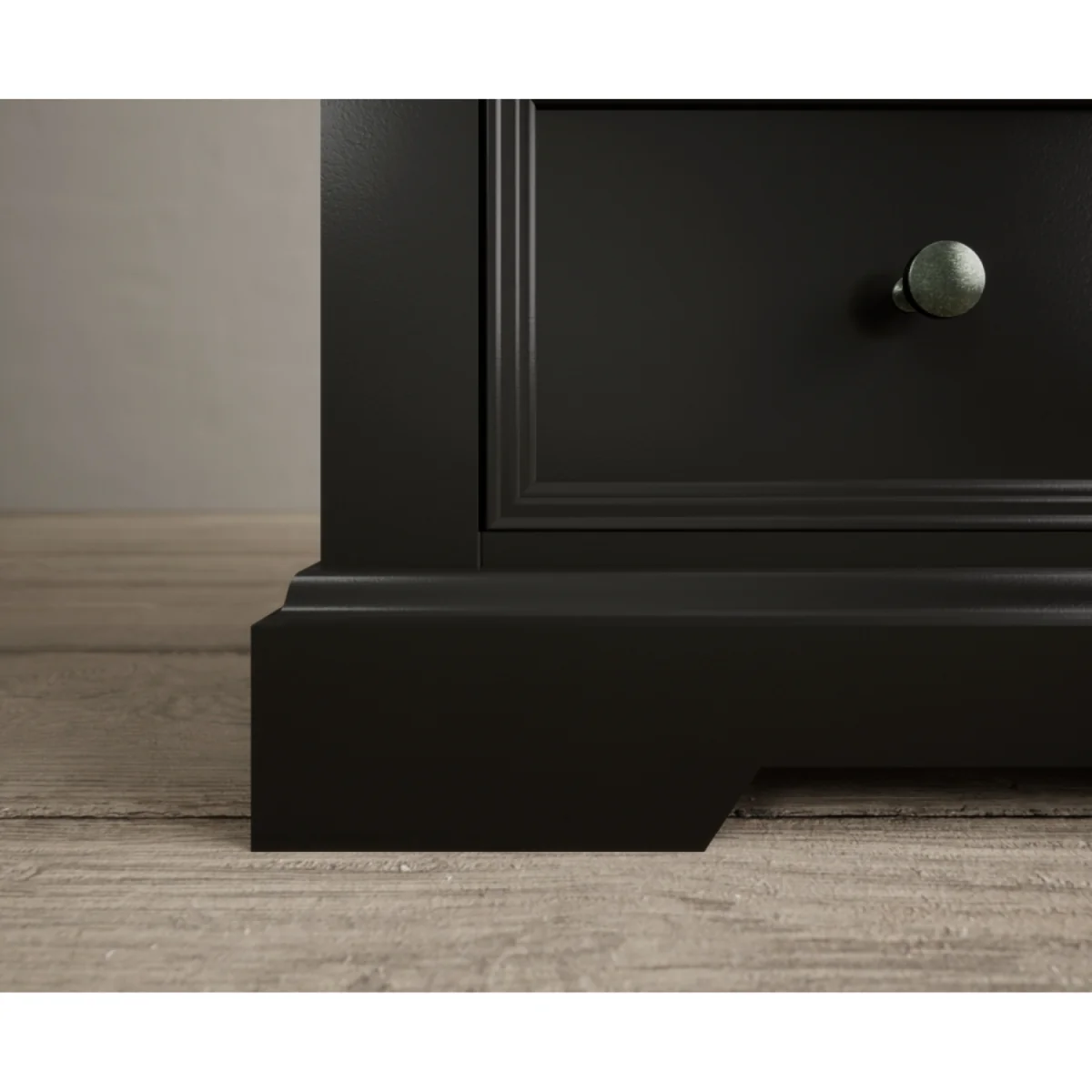 Charlton Oak and Black Painted Glazed Display Cabinet – image 8