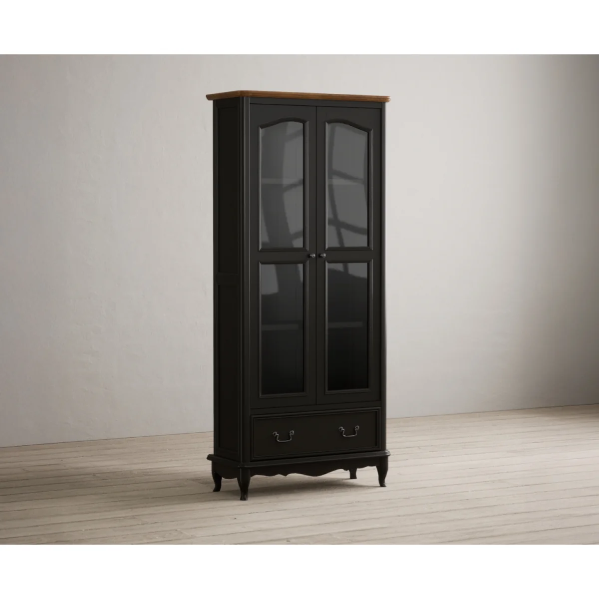 Chateau Noir Oak and Black Painted Display Cabinet – image 6