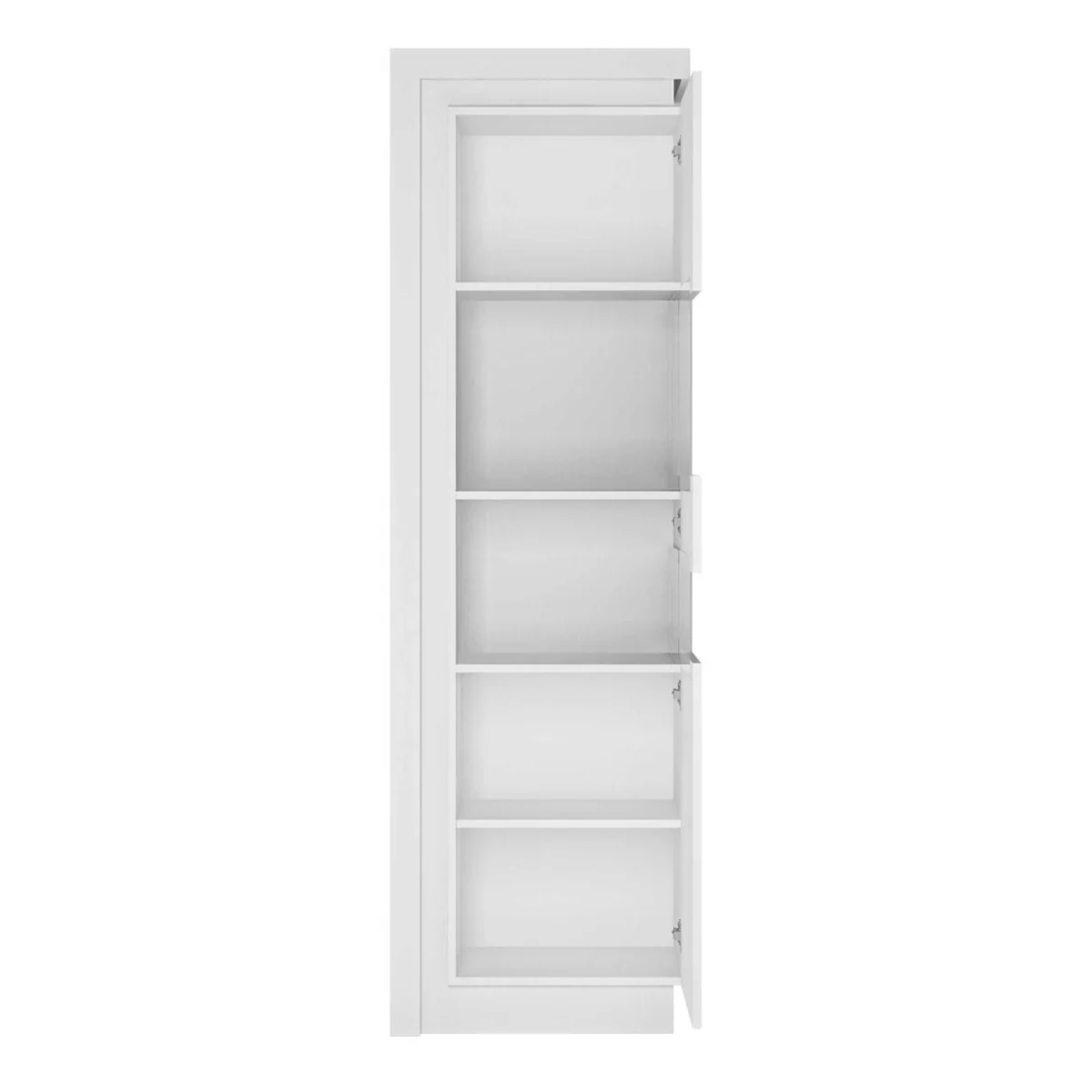 Hjorring Matt Tall Narrow Display Cabinet with LED Lights – image 3