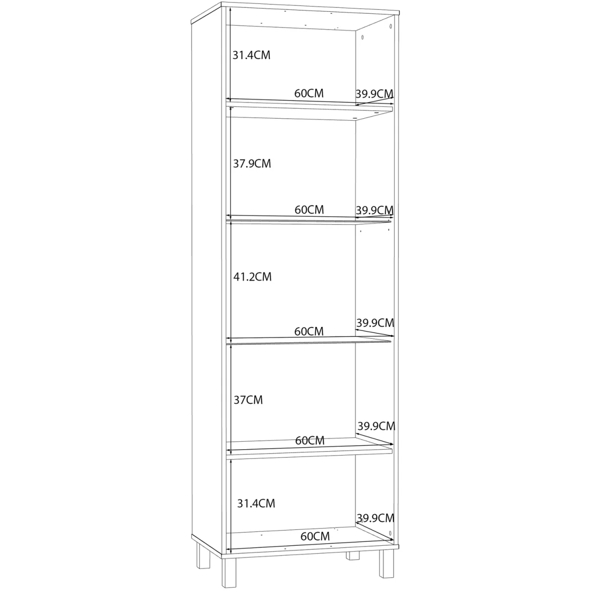 Grafton Glass Door Display Cabinet in Cream and Oak - Cream & Oak – image 8