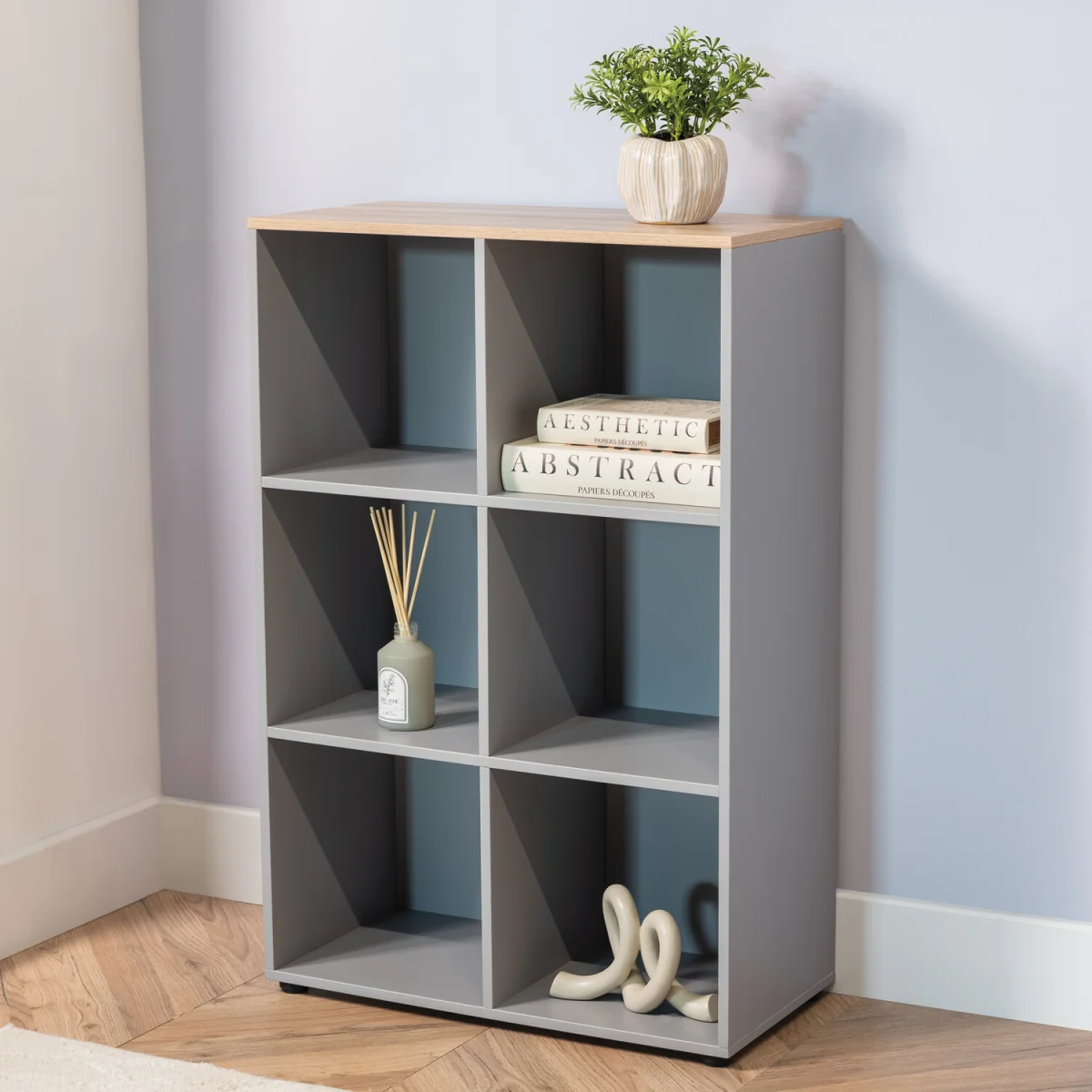 Cuba Sonoma Oak Storage Unit - Grey / 6 – image 1