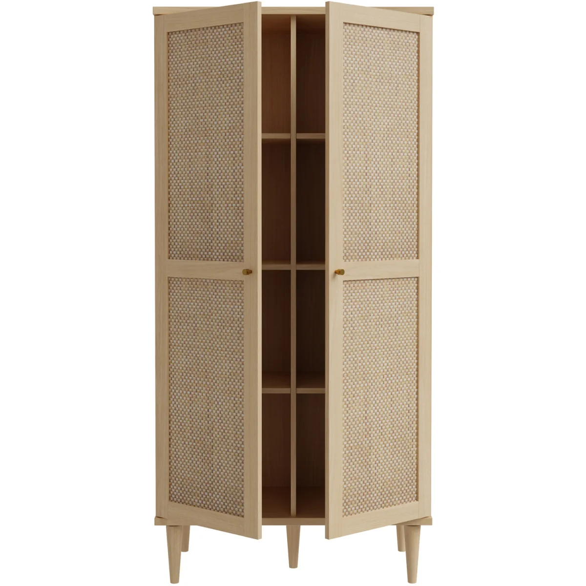 Calasetta 2 Door Display Cabinet in Rattan - Rattan – image 2