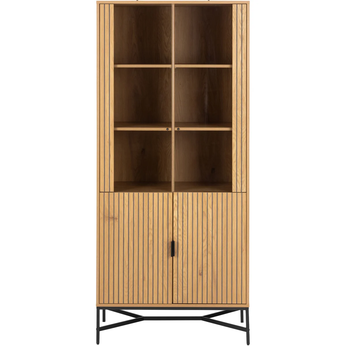 Jaipur Display Cabinet With 4 doors and 6 Shelves in Wild Oak - Wild Oak – image 4