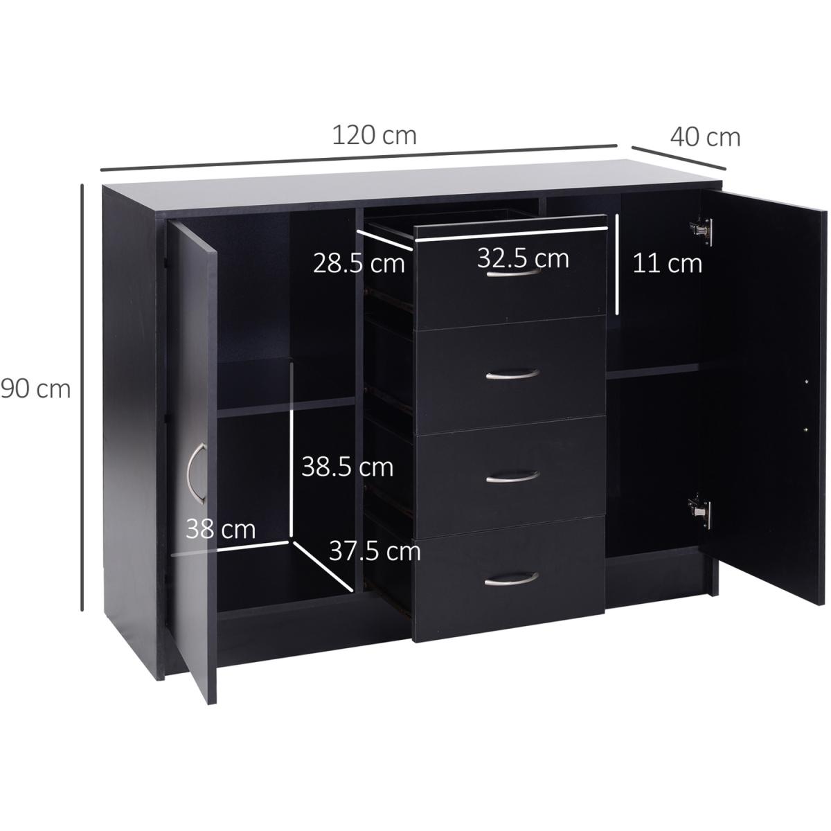 Cabinet Cupboard Unit  - Black – image 2