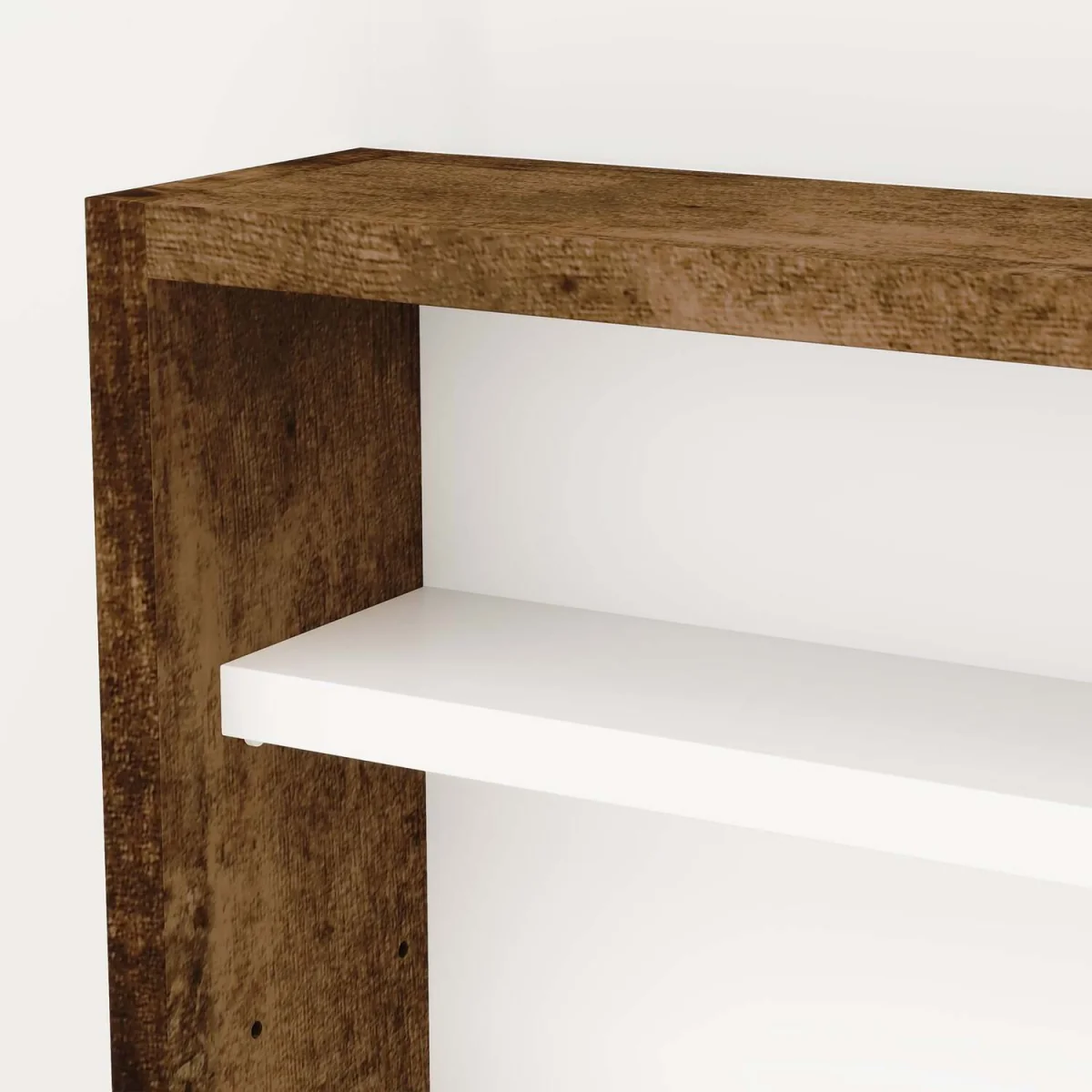 Fitora 5-Tier Rustic Brown Wall Display Cabinet 80 x 9.5 x 60 cm – image 8