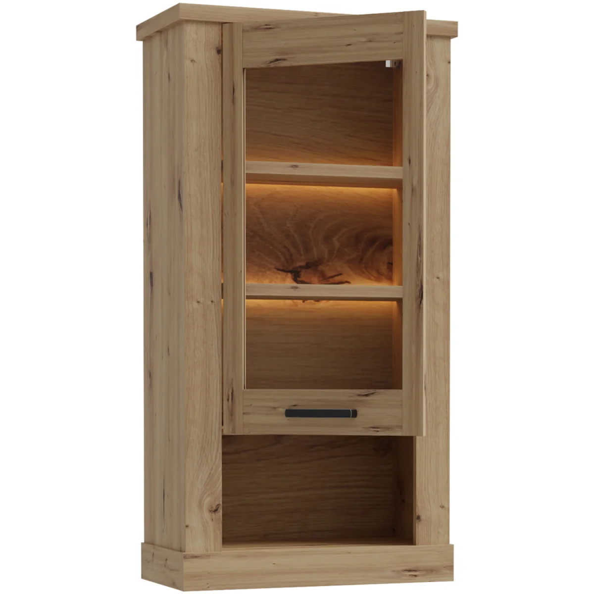 Corona Wall Display cabinet in Artisan Oak - Artisan Oak – image 5