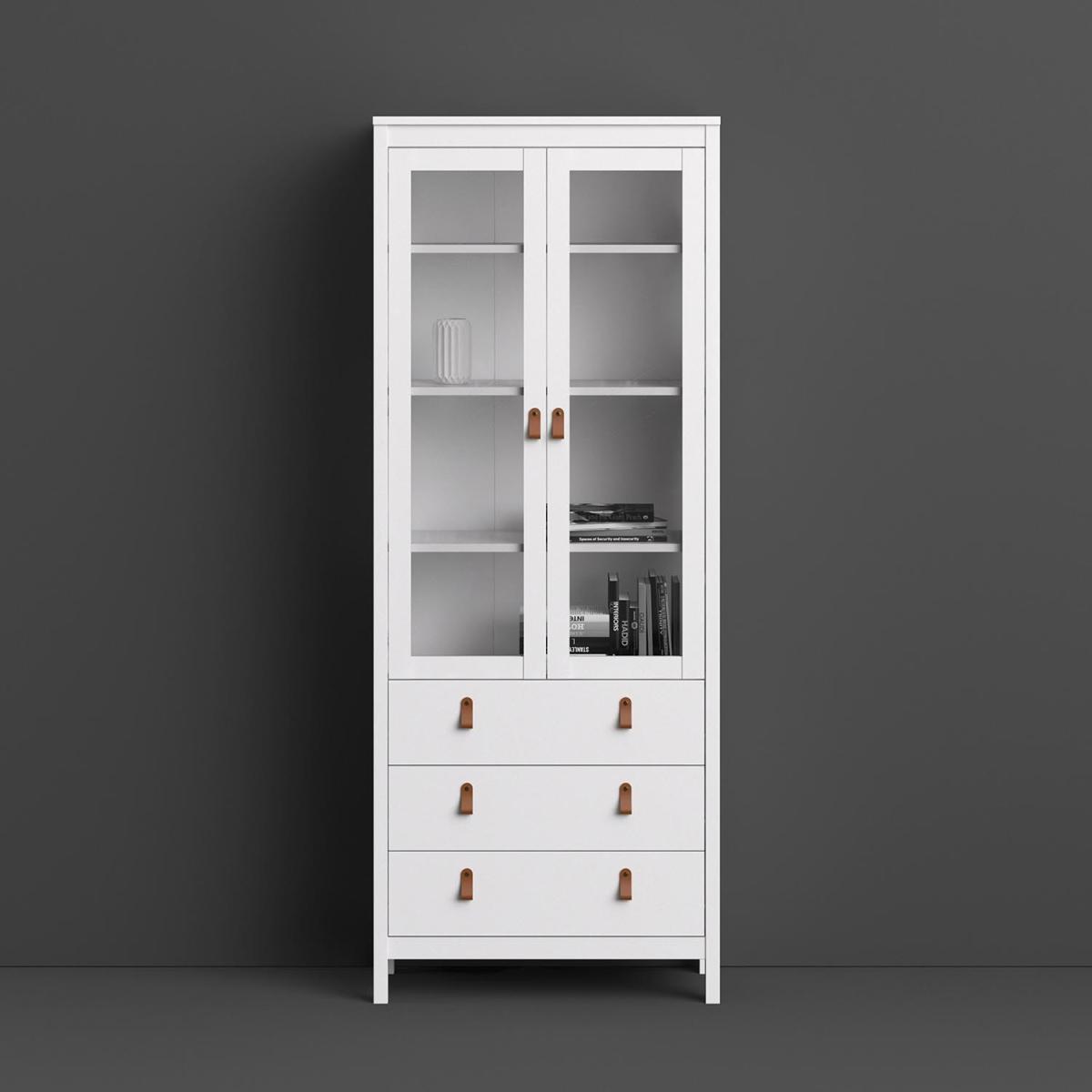Barcelona 2-Door 3-Drawer China Cabinet - White – image 7