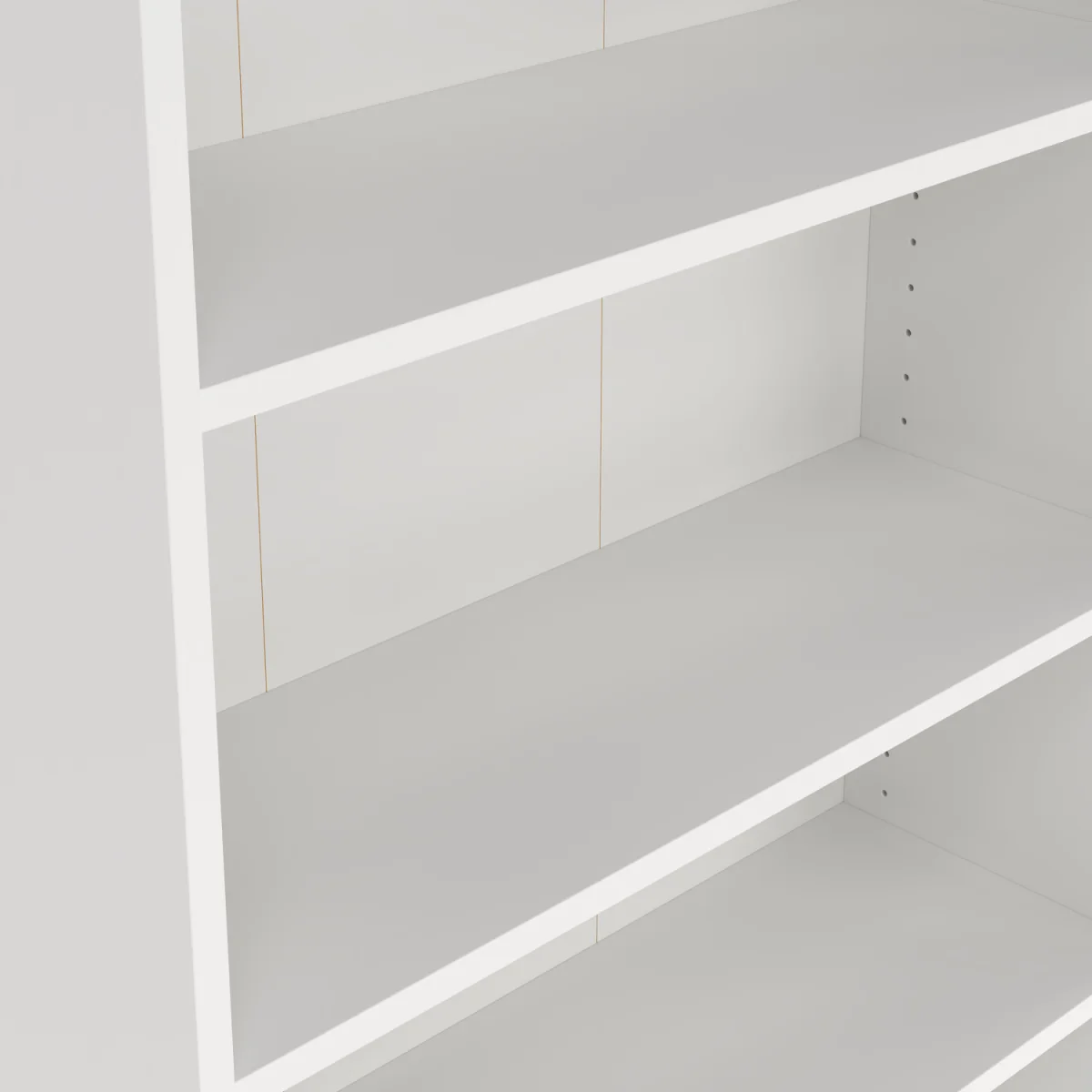 Basic Tall Wide Display Cabinet (4 Shelves) with 2 Glass Doors - White – image 5