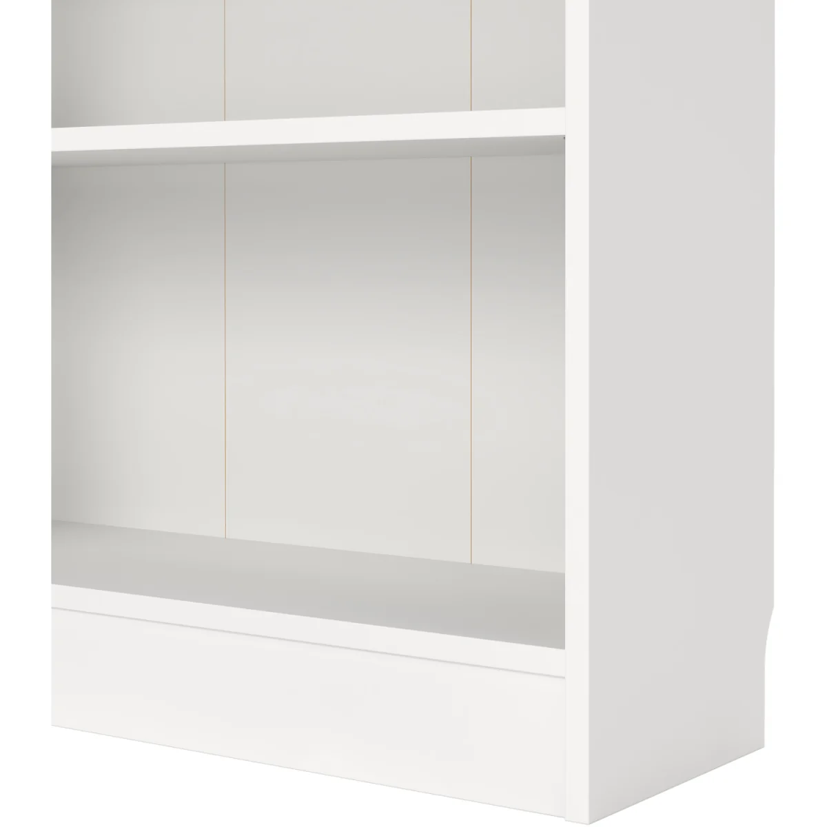 Basic Tall Wide Display Cabinet (4 Shelves) with 2 Glass Doors - White – image 7
